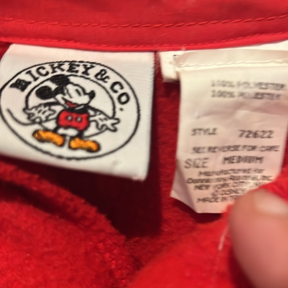 Authentic Disney Micky mouse fleece shirt - Picture 2 of 5